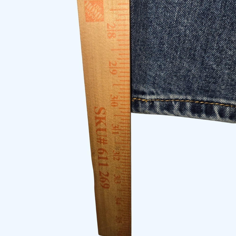 NEW Levis 505 Regular Fit Straight Leg Jeans Mens 40x30 Blue Denim Stretch - Picture 8 of 8